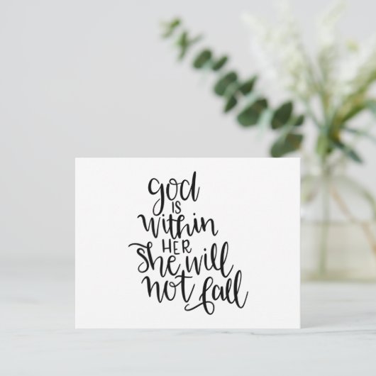 God is within her she will not fall ポストカード (スタンド正面)