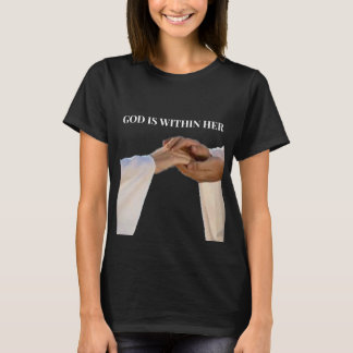 God Is Within Her Shirt Psalm 46:5 Women Christian Tシャツ