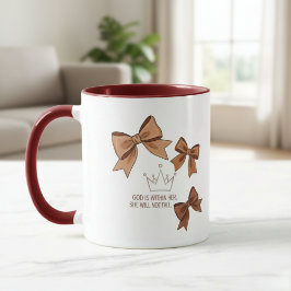 God is Within Her,  Two-Tone Mug | Christian  マグカップ