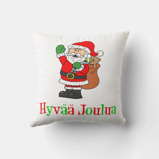 God Julスウェーデンクリスマスサンタ クッション (裏面)