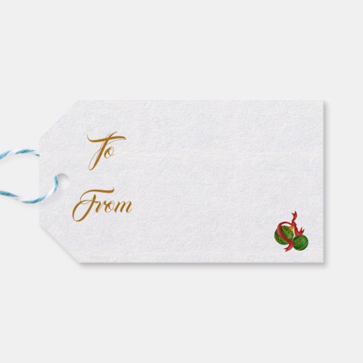 God Julスウェーデン語格言ギフトラベル ギフトタグ (裏面横)