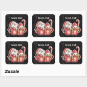 God Jul格言カップルinカップスクエアステッカー スクエアシール (シート)