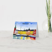 God Jul、スウェーデン語クリスマス カード (正面)