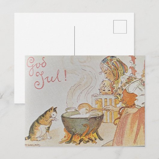 God Jul Helgkort  ポストカード (正面/裏面)