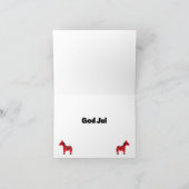 God Jul (Julkort)スウェーデンのクリスマス カード (内部)