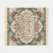 God Jul Norwegian Norway Christmas Fleece Blanket フリースブランケット (正面(横))