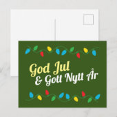 God Jul och Gott Nytt År  シーズンポストカード (正面/裏面)