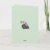 God Jul Scandinavian Julbocken Yule Goat After Joh カード (裏面)