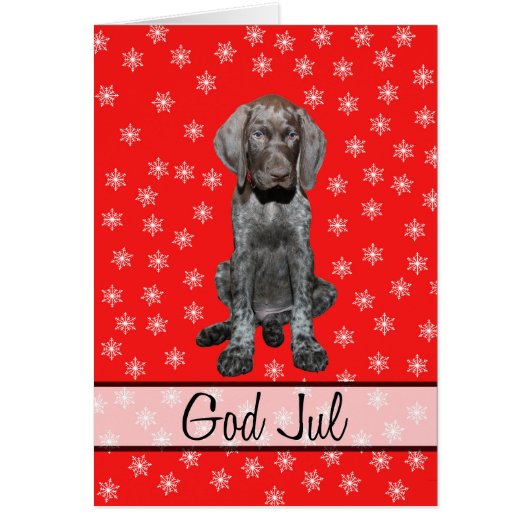 God Jul Swedischクリスマスカード (正面)