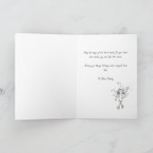 God Jul Whimsical Julenisse Fairy & Santa Magical シーズンカード (内部)