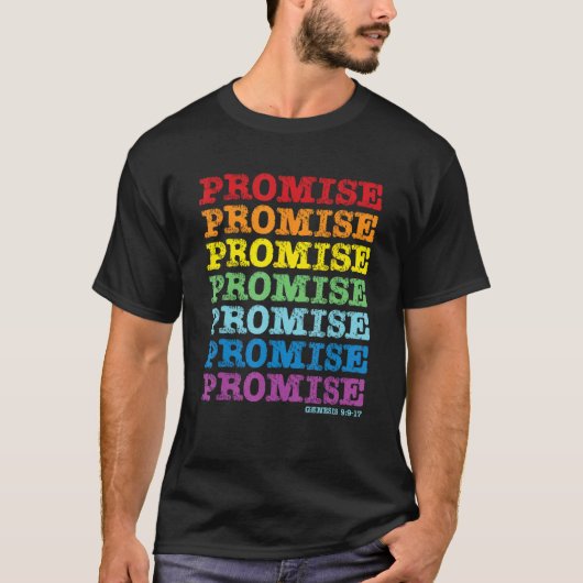 God Keeps His Promise Gen 9 13-15 Christian God's  Tシャツ (正面)