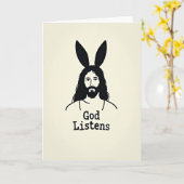 God Listens Thoughtful Card カード (黄色い花)