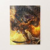 God Loki unchained the Fenris Wolfs ジグソーパズル (縦)