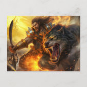 God Loki unchained the Fenris Wolfs ポストカード (正面)