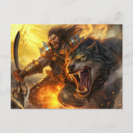 God Loki unchained the Fenris Wolfs ポストカード
