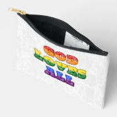 "God Loves All" Gay/LGBTQIA+/Queer Christian Pride アクセサリーポーチ (見開き)