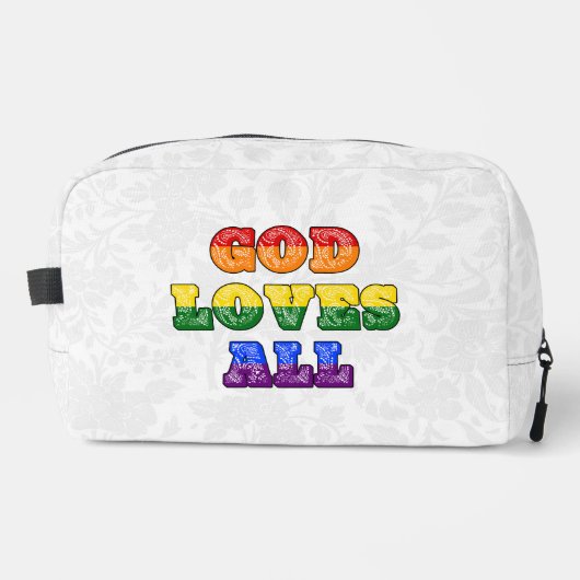 "God Loves All" Gay/LGBTQIA+/Queer Christian Pride ドップキット (正面)