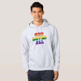 "God Loves All" Gay/LGBTQIA+/Queer Christian Pride パーカ