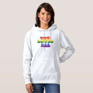 "God Loves All" Gay/LGBTQIA+/Queer Christian Pride パーカ