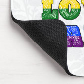"God Loves All" Gay/LGBTQIA+/Queer Christian Pride マウスパッド (コーナー)