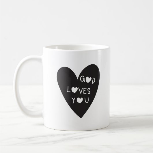 God loves you コーヒーマグカップ (左)