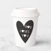 God loves you 紙コップ (正面)