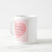 God Loves You Bible Verse Pinkish Red Heart Simple コーヒーマグカップ (正面左)