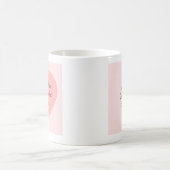 God Loves You Bible Verse Pinkish Red Heart Simple コーヒーマグカップ (中央)