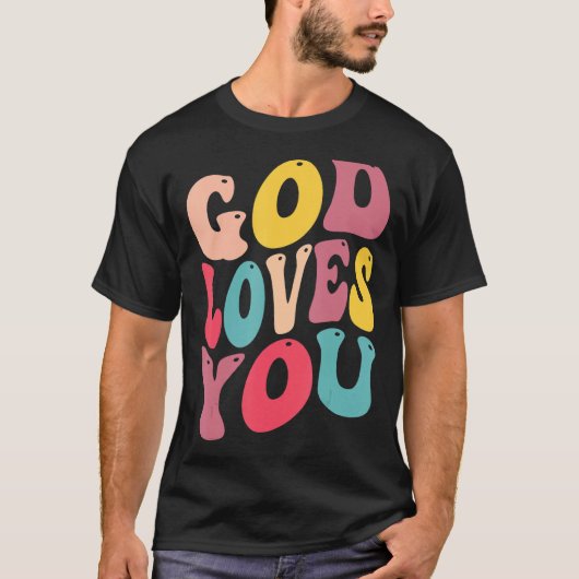 god loves you for christain kids tシャツ (正面)