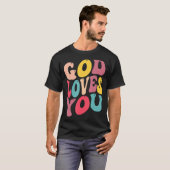 god loves you for christain kids tシャツ (正面フル)