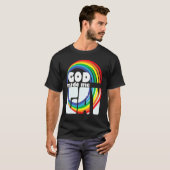 GOD MADE ME GAY RAINBOW IN LETTERS Tシャツ (正面フル)