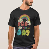 God Made Me Gay Rainbow LGBT Support Christian Tシャツ (正面)