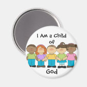 God Magnet LDS Primary（ラウンド）の子 マグネット (正面/裏面)