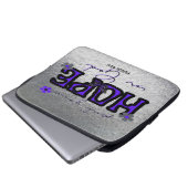 God Metallic Texture Laptopケースに希望を入れる ラップトップスリーブ (正面下部)