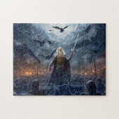 God Odin leads Einherjer Warrior of Asgards  ジグソーパズル (横)