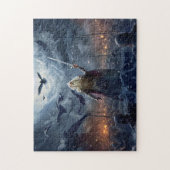 God Odin leads Einherjer Warrior of Asgards  ジグソーパズル (縦)