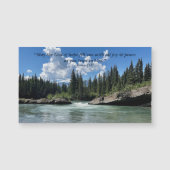 God of Hope Quote Mountain River Photograph Magnet (正面)