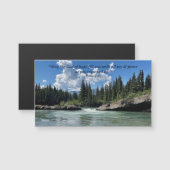God of Hope Quote Mountain River Photograph Magnet (正面/裏面)