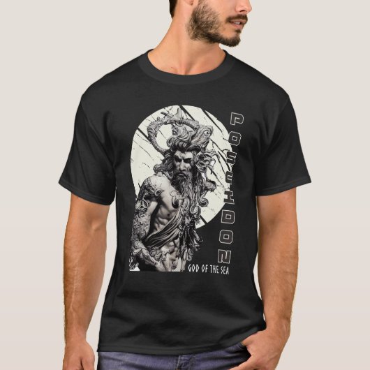 God Of The Sea Poseidon Ancient Greek Mythology Tシャツ (正面)