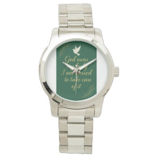 God own your body. watch. A witness about Jesus 腕時計