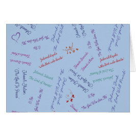 God Parakaleoノートカードの名前とキャラクター