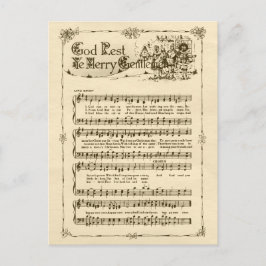 God Rest Ye紳士メリーCC0604ポストカード シーズンポストカード