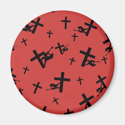 God Rocks - Christian Rockギア マグネット (正面)