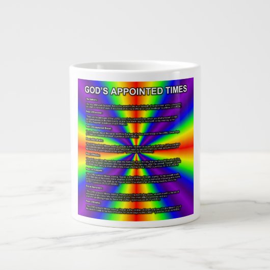 God’s Appointed Times Mug ジャンボコーヒーマグカップ (正面)