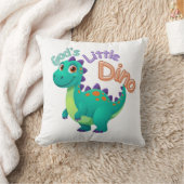 God’s Little Dino Pillow クッション (ブランケット)