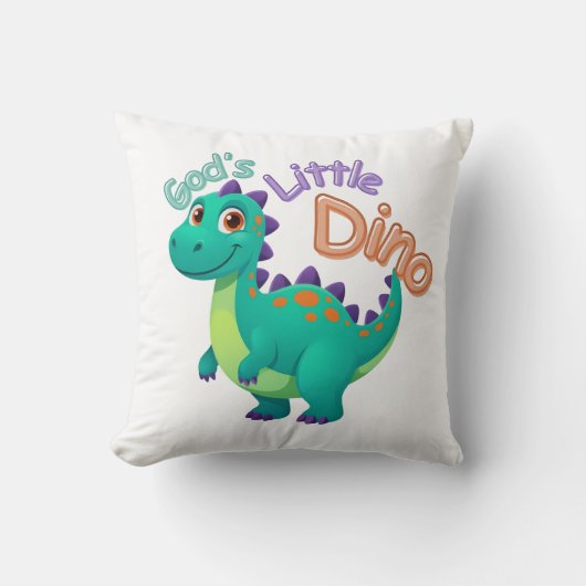 God’s Little Dino Pillow クッション (正面)