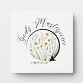 God’s Masterpiece Ephesians 2:10 Bible Verse フォトプラーク (正面)