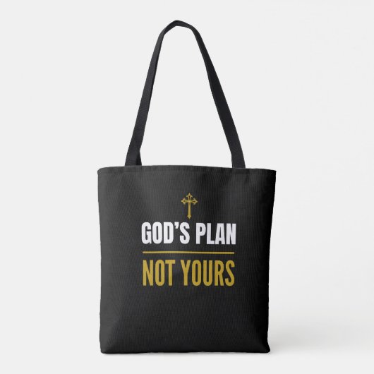 God’s Plan, Not Yours – トートバッグ (裏面)