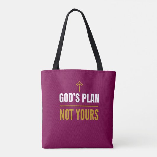 God’s Plan, Not Yours – トートバッグ (裏面)