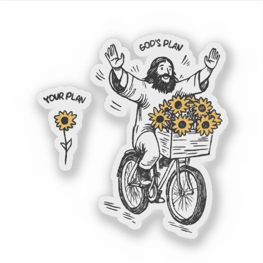 God’s Plan vs Your Plan シール (正面)